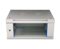 Extralink Szafka wisząca rack 4U 600x450 szara szklane drzwi EX.8536 - 484906 - zdjęcie 2